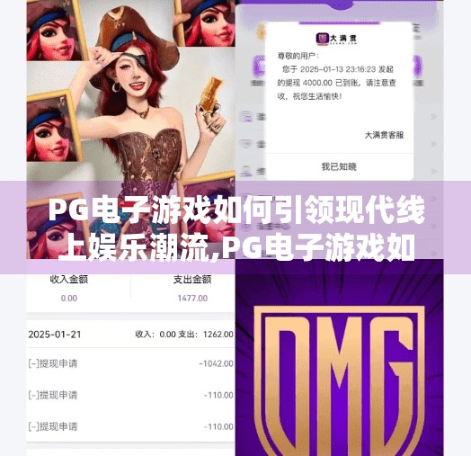 PG电子游戏如何引领现代线上娱乐潮流,PG电子游戏如何引领现代线上娱乐潮流—从技术革新到用户体验的全面升级